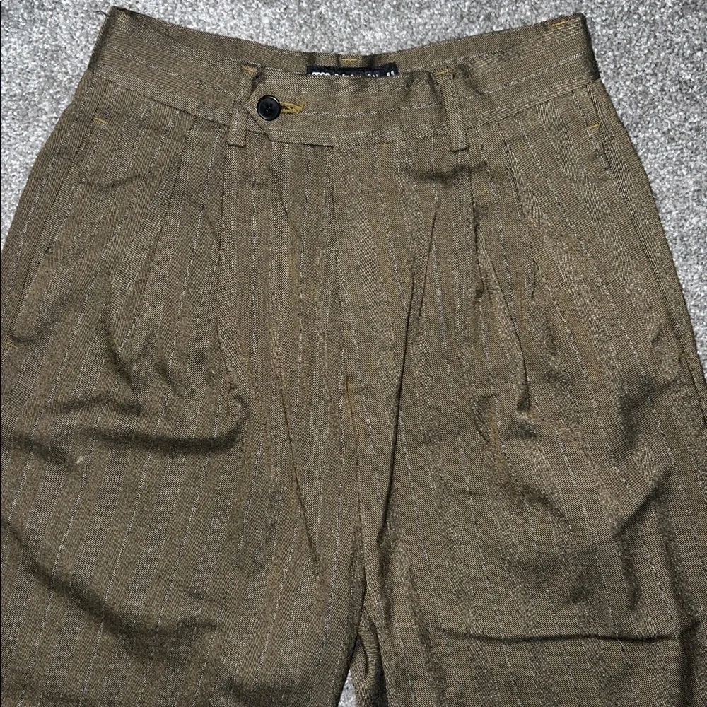 ASOS DESIGN balloon fit suit pants in tonal stripe - Picture 5 of 8